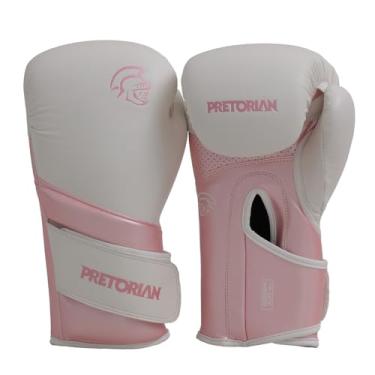 Imagem de Luva de Boxe e Muay Thai Elite Pretorian Branco/Rosa 10 Oz