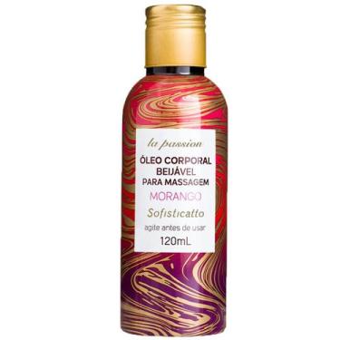 Imagem de Óleo Corporal Beijável Para Massagem 120ml Sofisticatto, Morango