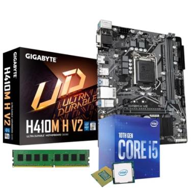 Imagem de Kit I5 10400 10ª Geração Vídeo Integrado 8gb Ddr4 H410 Gigabyte