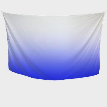 Imagem de Canga/Pareô Sublimado Azul e Branco 1,00x1,50m - Fera Print - Sublimat