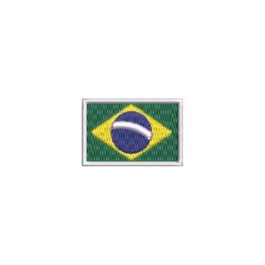 Imagem de BP0403-036 Bandeira Brasil Patch Bordado 3,8×2,5cm (D-Arquivo Matriz para bordar.)