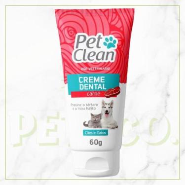 Imagem de Creme Dental Pet para Cachorros e Gatos Pet Clean, Carne