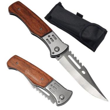 Imagem de Canivete Tático Lenhador Aço Inoxidável Lanterna Automático Lindo Pres