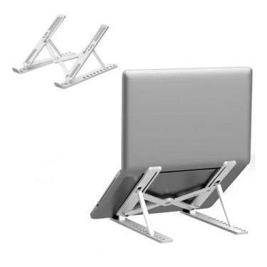 Imagem de Suporte Portátil Para Notebook Base Ajustável Dobrável de Alumínio Erg