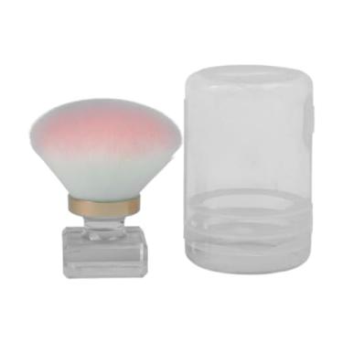 Imagem de Zialofi Escova de pó de unha, escova de limpador kabuki, ferramenta de manicure de unhas, escova de maquiagem multiuso, portátil, macia, para acrílico, Cabeça de Cogumelos