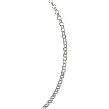 Imagem de Colar Ouro Branco 18k 750 Elos Portugueses 1.5 45 Cm Maciço - JOIE JOI