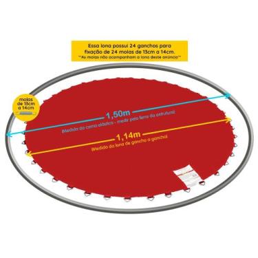 Imagem de Lona para Pula Pula 1,50m PapiBrink - Cores Lisas Sem Emenda, Vermelho