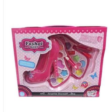 Imagem de Maquiagem Infantil Maleta Modelo Sapato fashion girl play set
