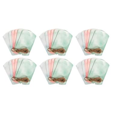 Imagem de Hampton Art Caixa de travesseiro e juta, pacote com 36 pastel, pequenas caixas de travesseiro para presentes de Natal, festas, lembrancinhas, casamentos, chás de bebê e ocasiões especiais