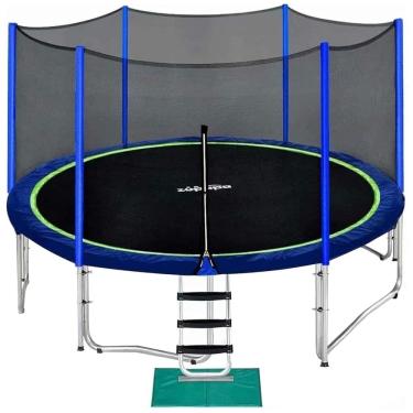 Imagem de Cama Elastica Capacidade até 170 kg e Tamanho 3 Metros, Zupapa, Azul
