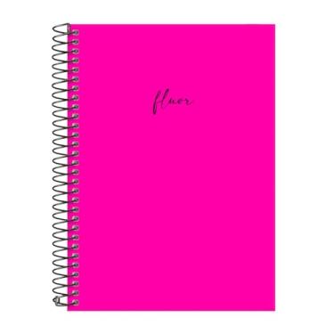 Imagem de Caderno Colegial Feminino Solid Fluor Pink 10 Matérias