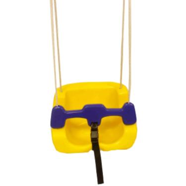 Imagem de Balanço Suspenso Infantil Para Crianças De Plastico Imperdível Amarelo