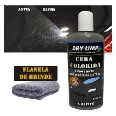 Imagem de Cera Colorida Automotiva Dry Limp Tira Riscos Superficiais, GRAFITE