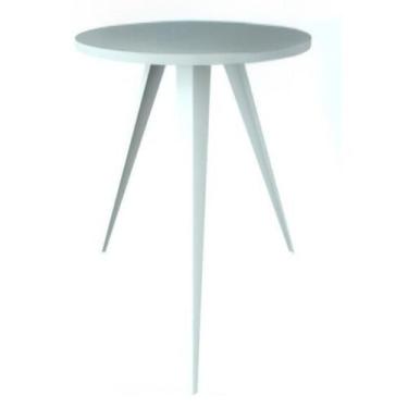 Imagem de Mesinha Lateral Sala Quarto De Canto Redonda B.B FS - FassinShop