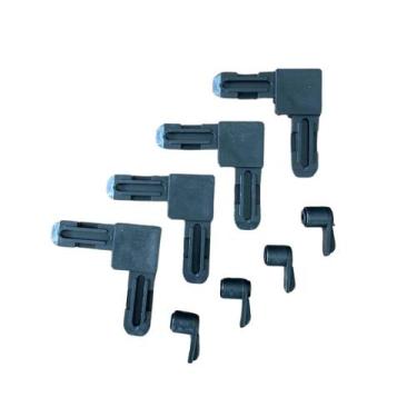 Imagem de  Kit Com 32 Cantoneira De Nylon Para Junção 90 De Perfis De Tela Mosqu