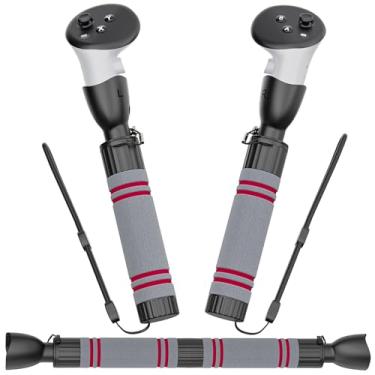 Imagem de Acessórios de alça para Met-a Quest 3, TanReginal Gorilla Tag braços longos para controle Met-a Quest 3S, extensão de cabo duplo VR Sticks compatíveis com 0culus Quest 3 para Beat Saber mais jogos