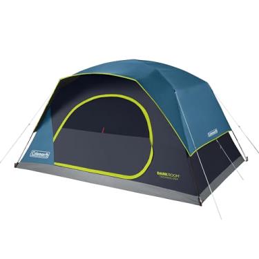 Imagem de Coleman Barraca Skydome para quarto escuro para 4/6/8/10 pessoas com rainfly, configuração de 5 minutos, bloqueia 90% da luz solar, 20% mais espaço do que as barracas tradicionais