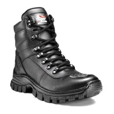 Imagem de Bota Cotuno Militar Adventure Cano Curto Wit Shoes Preto Couro Legítimo-Masculino