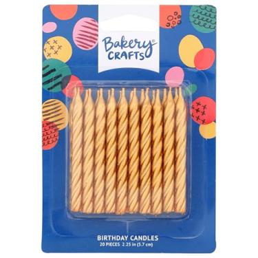 Imagem de 20 Pacotes ~ Espiral de Ouro Culpitt ~ Velas Decorativas de Bolo