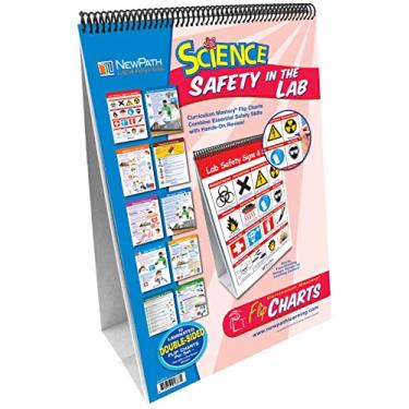 Imagem de NewPath Learning Conjunto flip chart de domínio curricular de 10 peças Science Safety in the Lab, grau 5-10