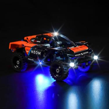 Imagem de VONADO LED Light Kit Compatible with Lego NEOM McLaren Extreme E Race Car 42166 Technic (Lights Only, No Models) Creative Lighting Set Accessories Compatible with Lego 42166 Building Set