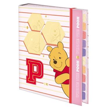 Imagem de DAC - Caderno Argolado Universitario em Papel com 48 folhas Pooh - Fechamento em Elástico