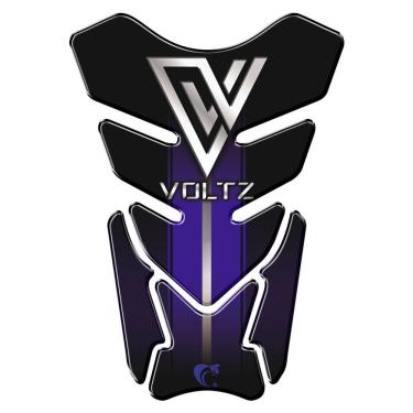 Imagem de Protetor De Tanque Adesivo Moto Voltz Azul Azul E Preto