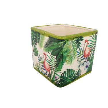 Imagem de Cachepot Floral Quadrado 13.50cm