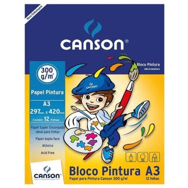 Imagem de Bloco De Pintura A3 300g 12 Folhas - Canson
