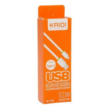 Imagem de Cabo de carga carregamento rápido USB para Tipo C - 1 Metro - KAIDI