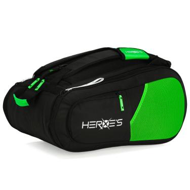 Imagem de Raqueteira Heroes Thunder Elettra Beach E Padel Preta e Verde