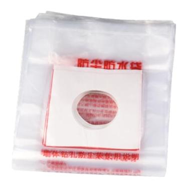 Imagem de WeiLaiKeQi 50 peças de sacos coletores de pó capa espessada para uso doméstico sacos coletores de pó para brocas capa coletora para ar condicionado, 90mm