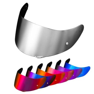 Imagem de PSLER Viseira k1s - K1 Viseira de capacete k3sv Viseira matizada k5 substituição de proteção facial para k1 k1s k3sv k5, prata profunda espelhada