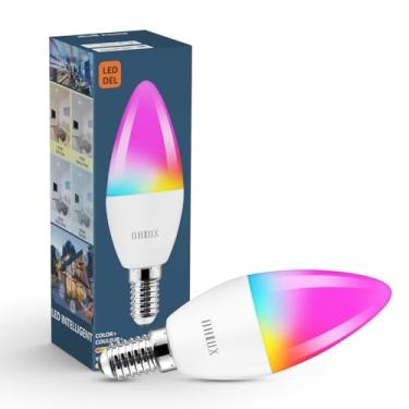 Imagem de OHLUX Lâmpadas Led Inteligentes Tipo Candelabro, Base E12, 4W, Equivalente A 40 Watts, Com Wi-Fi, Compatível Alexa/Google Assistant, Mudança De Cor Alexa 2,4 Ghz, Apenas, 1 Pacote
