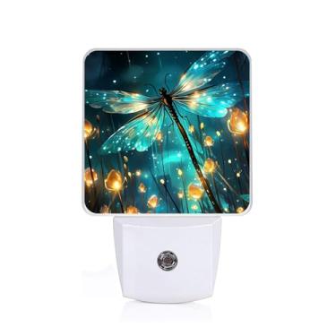 Imagem de GANTINIR Luz Noturna Dragonfly, De Fantasia Plug-In, Lâmpada Led Branca, Luminária Mesa Decorativa Com Eficiência Energética Para Quarto, Corredor, Escadas, Banheiro