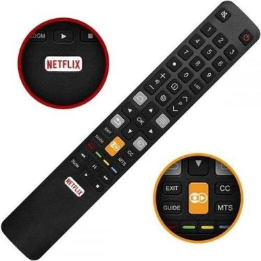 Imagem de Controle Remoto Para Tv Tcl com Botão Netflix Globoplay - VC