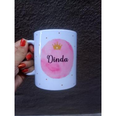 Imagem de Caneca de cerâmica  dinda 325 ml - Mil Estampas, 325 ml
