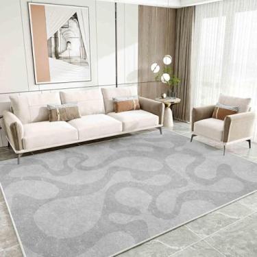 Imagem de Tapete macio para sala de estar, carpete de pelúcia, decoração aconchegante para quarto (120 cm x 200 cm/GHM-4)