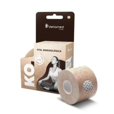 Imagem de Bandagem Elástica Adesiva Kinesiológica Tattoo KO. Dellamed