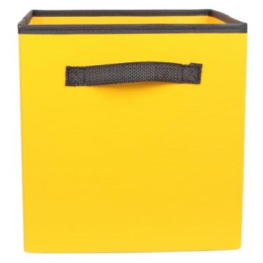 Imagem de Caixa organizadora de 28x30x28 Amarela com alça