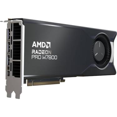 Imagem de AMD Radeon™ Pro W7800, placa gráfica profissional, estação de trabalho, AI, renderização 3D, 32GB GDDR6, DisplaPort™ 2.1, AV1, 45 TFLOPS, 70 CUS, 260W TDP, 8K