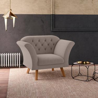 Imagem de Poltrona Decorativa Roseira Inca Sépia