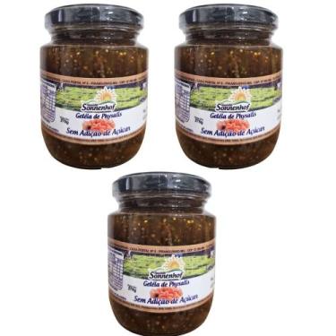 Imagem de Kit com 3 Geleia sem Açúcar de Physalis - 200g - Fazenda Sonnenhof