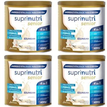 Imagem de Suplemento suprinutri senior baunilha 4latas 400g farmax