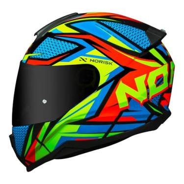 Imagem de Capacete Masculino Norisk Razor Sharp Amarelo Moto Fechado (58)
