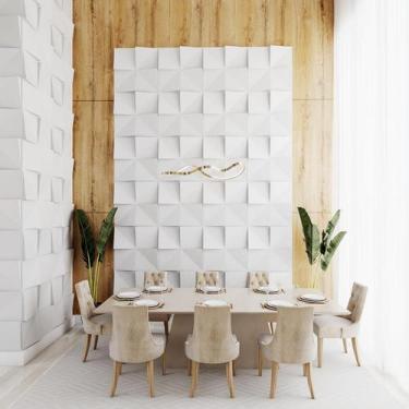 Imagem de Kit 15 Placas Poliestireno Revestimento Textura Forro 3d Pvc - Lujp de