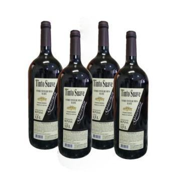 Imagem de Vinho Tinto Suave Giacomin - Kit 04 garrafas 1,5L - Vinícola Giacomin
