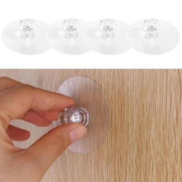 Imagem de Kit 8 Puxadores Adesivos Formato Diamante Para Gavetas Armários Tampa 
