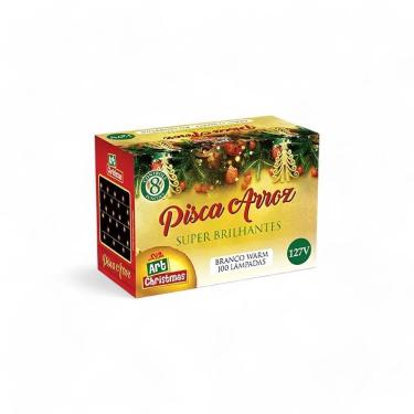 Imagem de Pisca Pisca Natalino Arroz Com 100 Leds Branco Quente Zein 110v