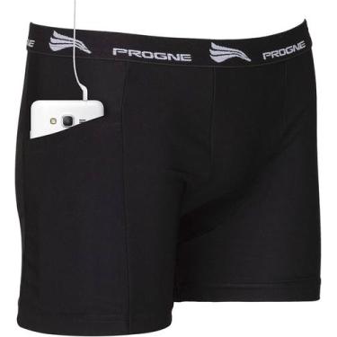 Imagem de Cueca térmica com bolsos progne, Preto, GG